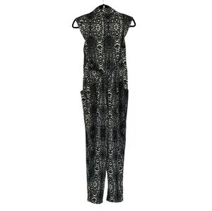 Charlie Jade Snake Print Utility Style Jumpsuit